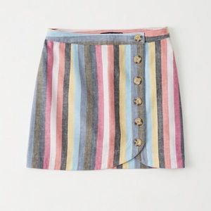 Abercrombie and Fitch Rainbow Stripe Skirt